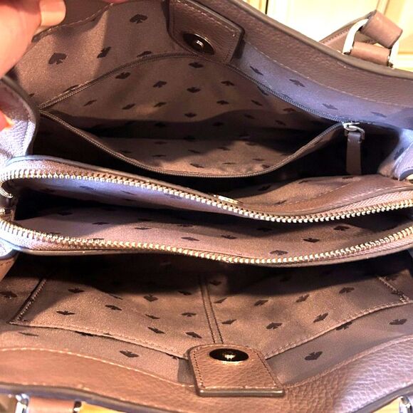 Kate Spade Triple Compartment Leather Satchel - Picture 10 of 13